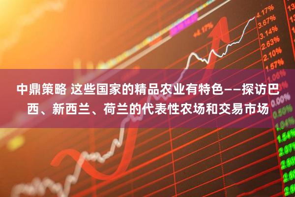 中鼎策略 这些国家的精品农业有特色——探访巴西、新西兰、荷兰的代表性农场和交易市场