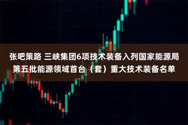张吧策路 三峡集团6项技术装备入列国家能源局第五批能源领域首台（套）重大技术装备名单